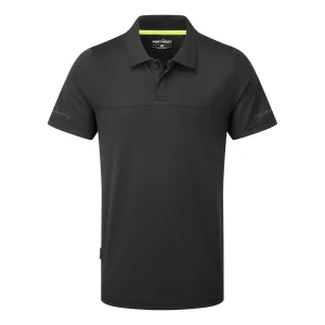 EV4 Lichtgewicht Poloshirt korte mouw Zwart voorkant
