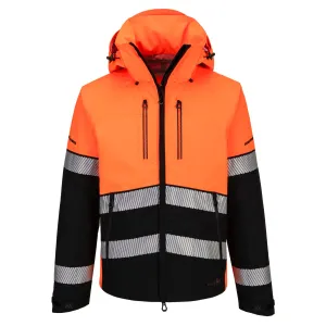 EV4 Hi-Vis Shell jack (3L) Oranje/zwart voorkant