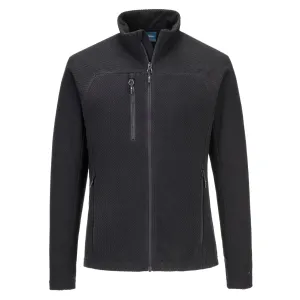 EV4 Textuur Fleece Zwart voorkant