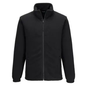 Aran Fleece Heren Zwart voorkant