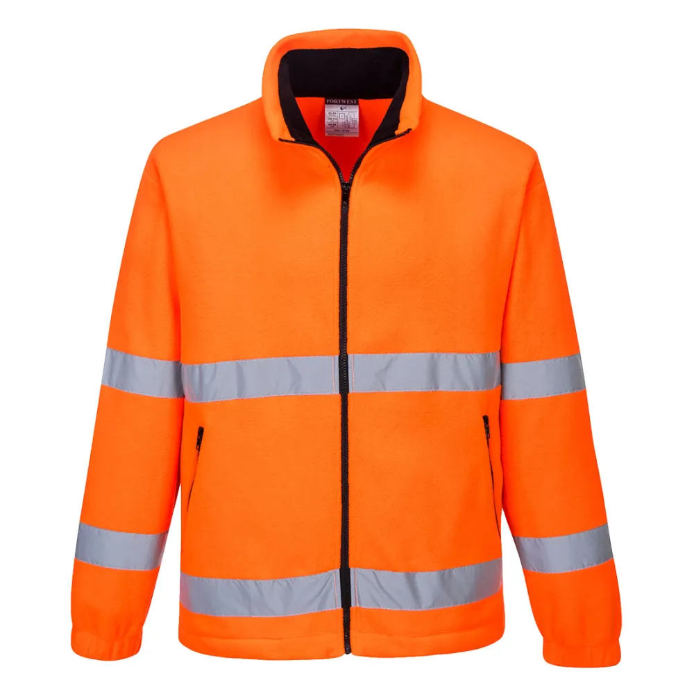 Hi-Vis Essential Fleece Oranje voorkant