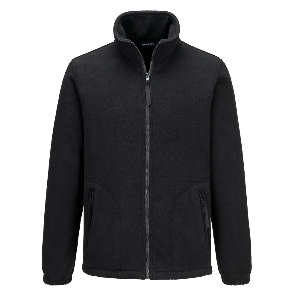 Argyll Heavy Fleece Zwart voorkant