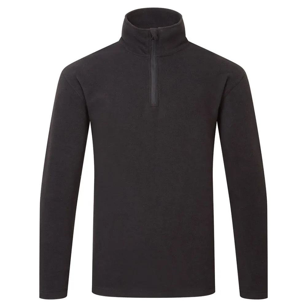 Eco Pullover Fleece Zwart voorkant