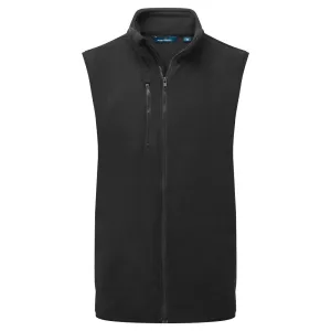 Fleece Gilet Zwart voorkant
