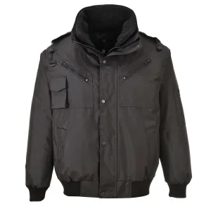 4-in-1 bomber jack Zwart voorkant