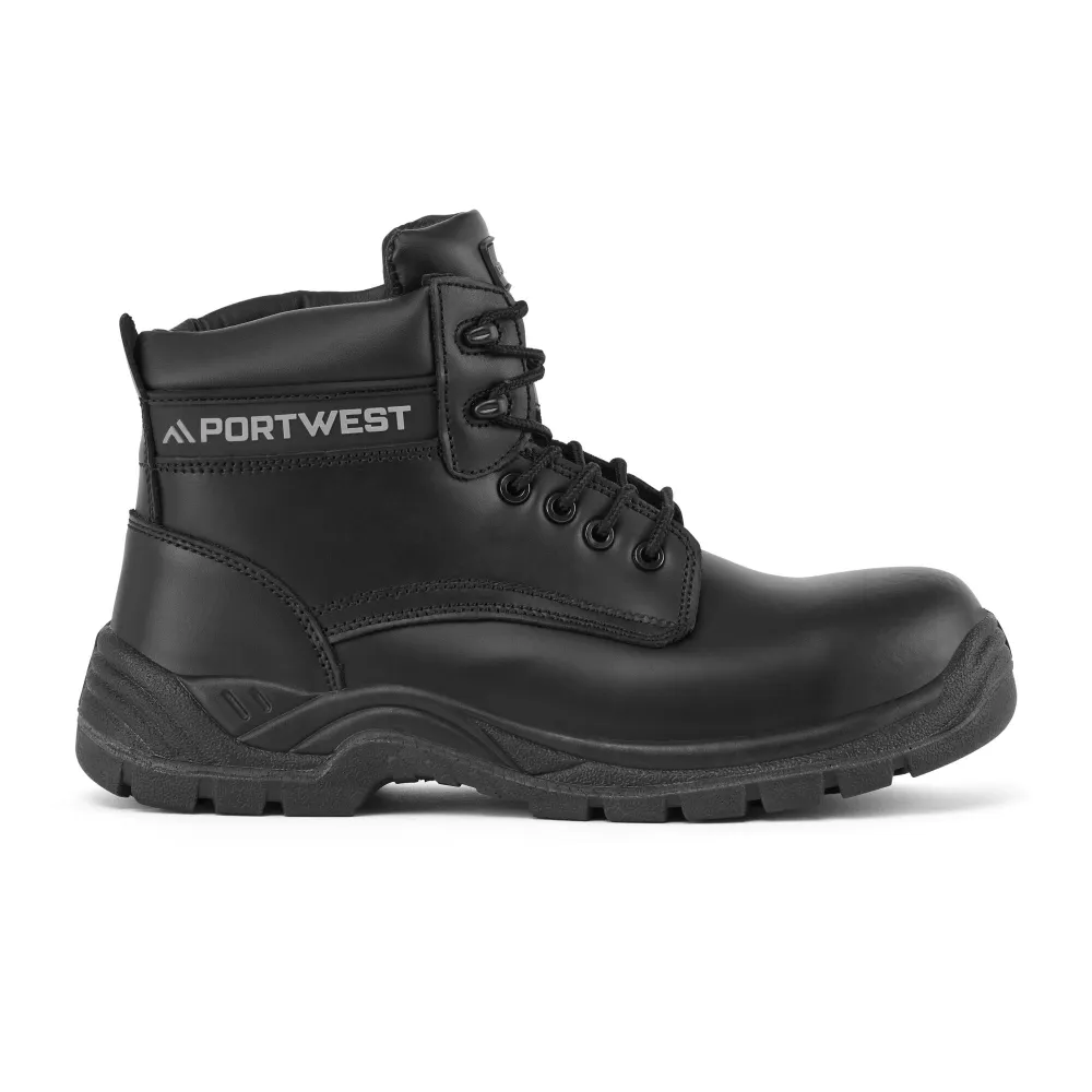 Composietleren schoen S3S SR Zwart voorkant