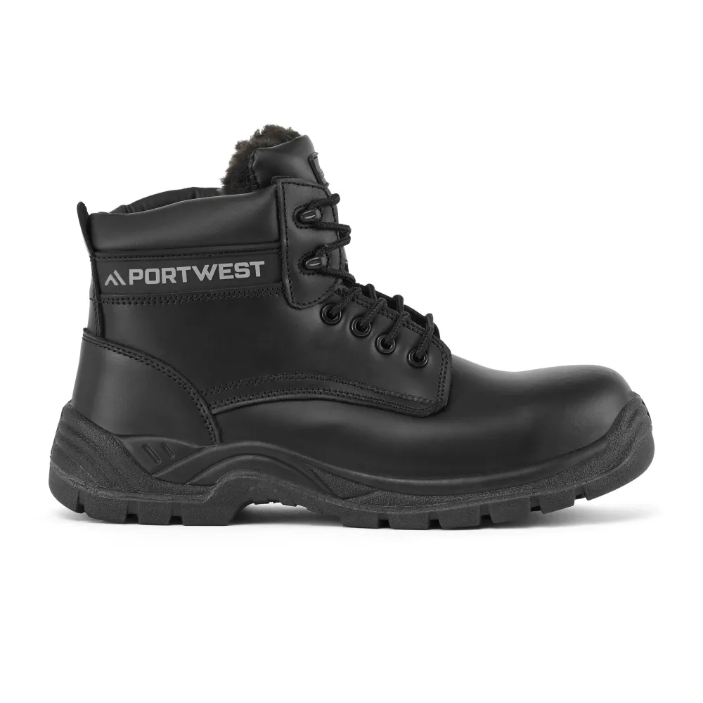 Composietleren winterschoen S3S SR Zwart voorkant