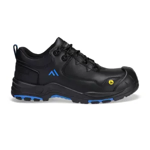 APEX Compositlite Schoen S3S ESD HRO SR SC FO Zwart/blauw voorkant