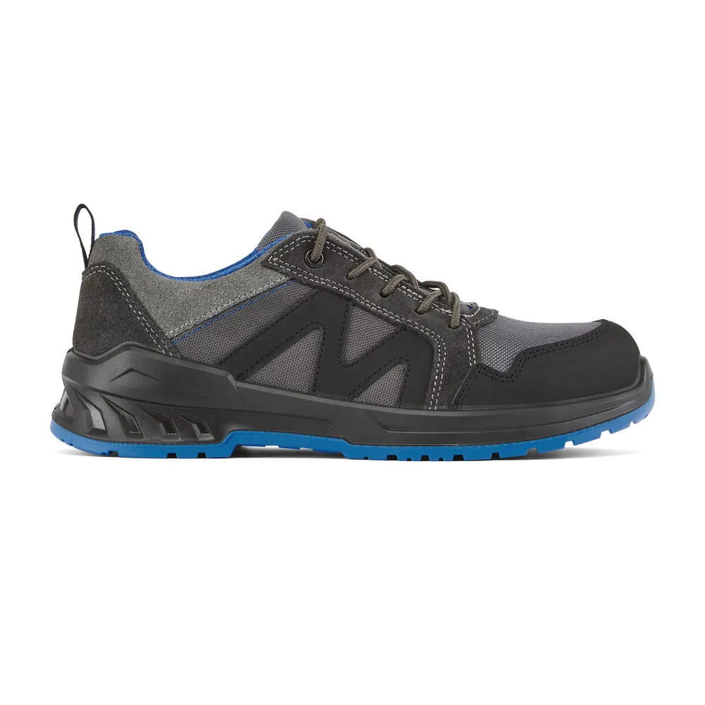 Composietschoen Suède Laag S1PS SR FO Zwart/blauw voorkant