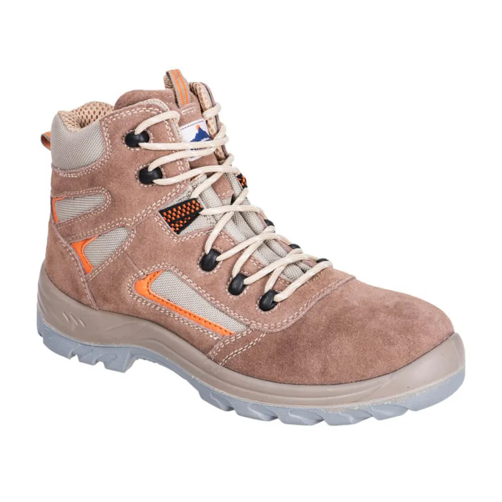 Portwest Compositelite Reno Half Hoge Schoen S1P Beige voorkant