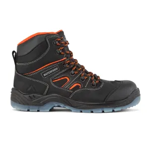 Composietleren haflhoge schoen S7S SR FO Zwart voorkant