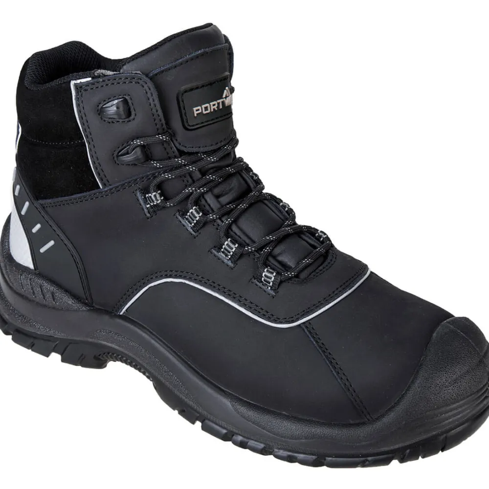 Portwest Compositelite Avich Schoen S3L FO SR Zwart voorkant