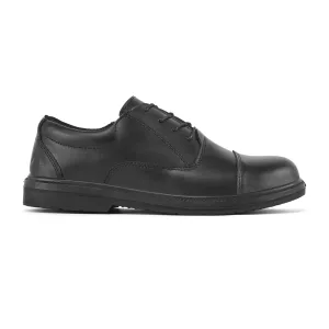 Leren Executive schoen met staal S3 SR FO Zwart voorkant