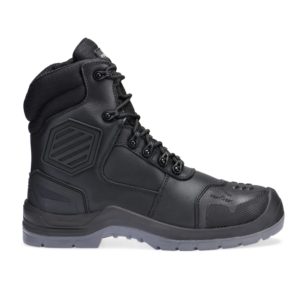 Samengesteld leder Halfhoge schoen S7L HRO M CI LG SC AN SR FO Zwart voorkant