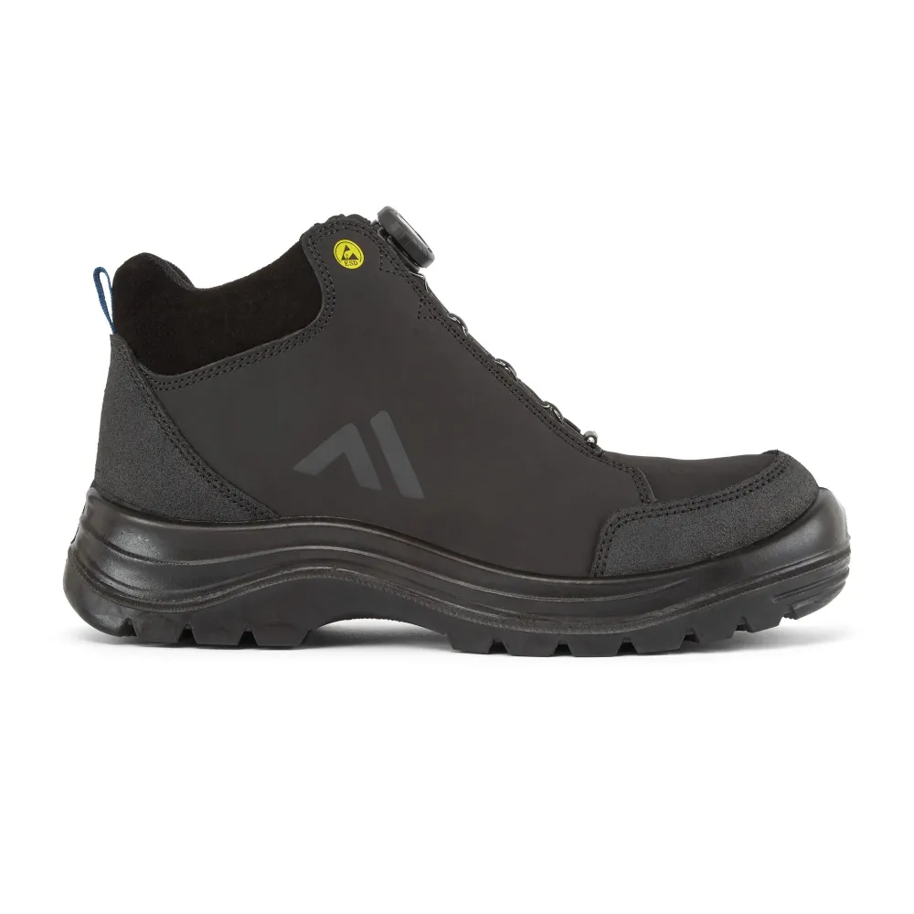 Composiet Halfhoge Schoen S3S ESD SR FO Zwart/blauw voorkant