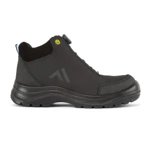Composiet Halfhoge Schoen S3S ESD SR FO Zwart/blauw voorkant