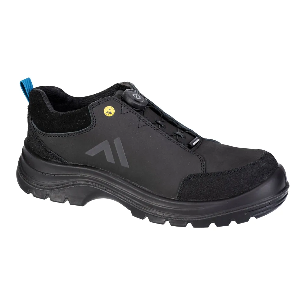 Composiet Schoen S3S ESD SR FO Zwart/blauw voorkant