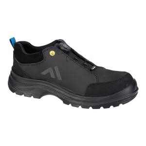 Composiet Schoen S3S ESD SR FO Zwart/blauw voorkant