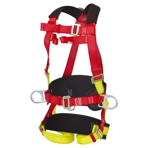 Portwest 3 Punts Harnas Comfort Plus Rood voorkant