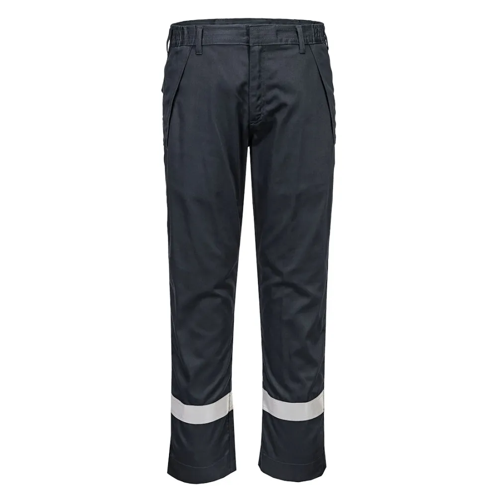 FR chemisch bestendige broek Zwart voorkant