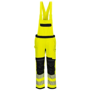 PW3 FR Modaflame Hi Vis Amerikaanse Overall Geel/zwart voorkant