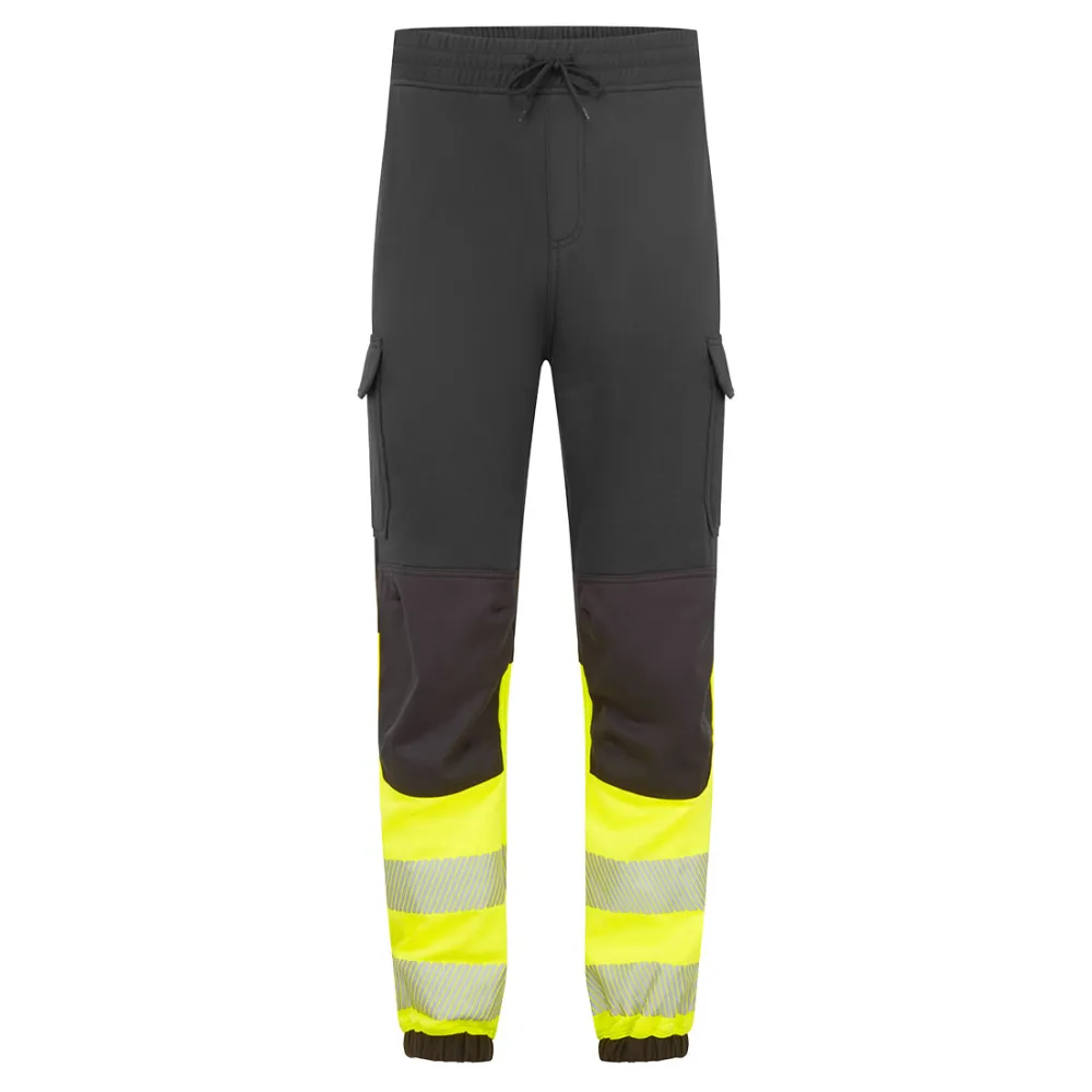 PW3 Modaflame Hi-Vis Klasse 1 FR Jogger Zwart/Geel voorkant