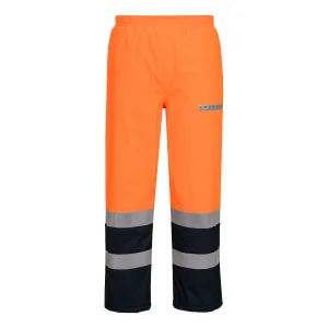Bizflame Rain+ Hi-Vis Multi-Norm Contrast FR Winterbroek Oranje/marine voorkant