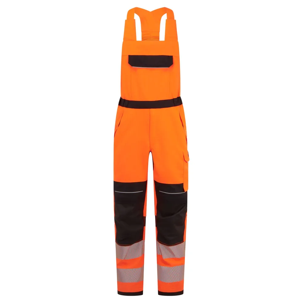 PW3 Modaflame Multi-Norm FR Amerikaanse overall Oranje/zwart voorkant