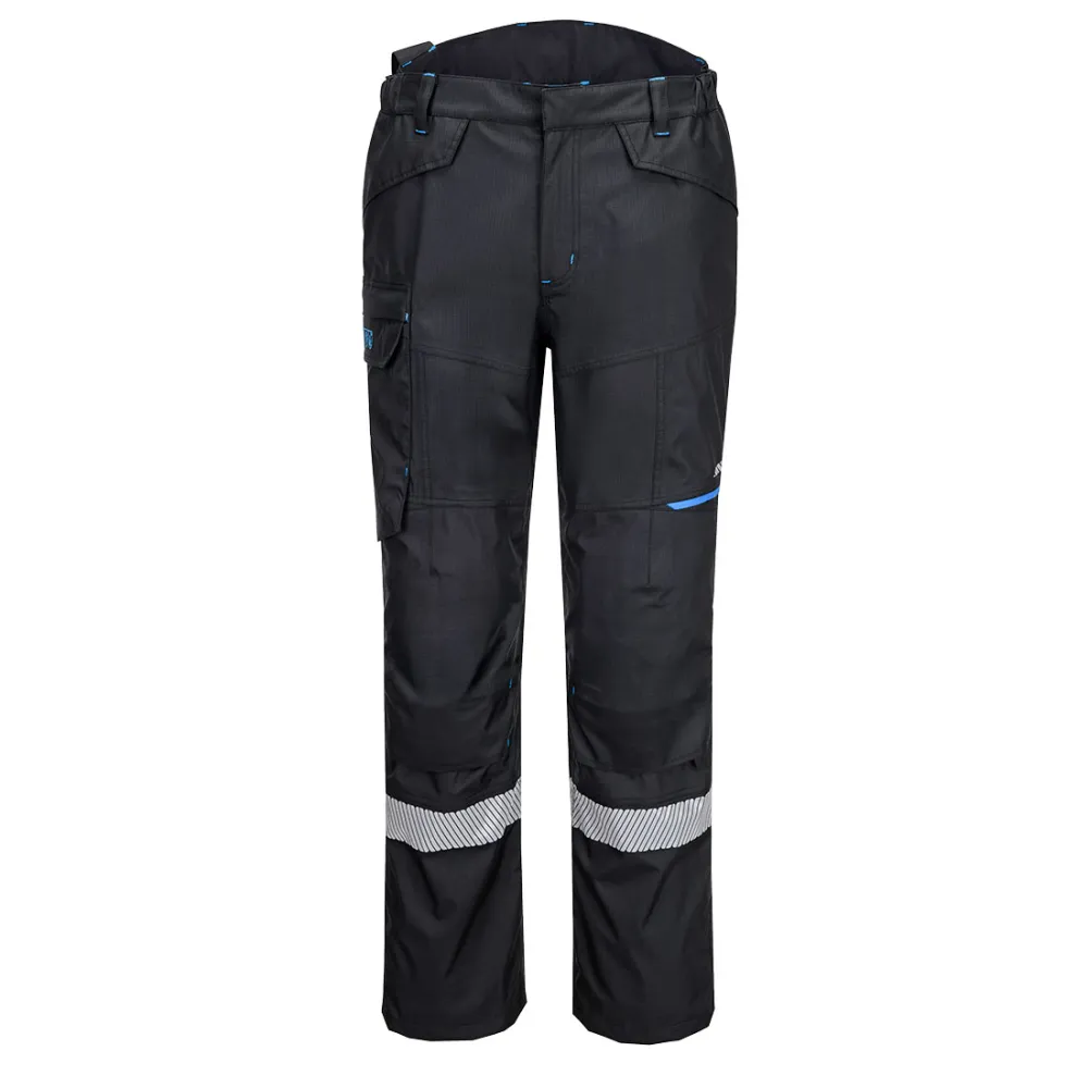WX3 Modaflame Regen+ FR Shell Broek Zwart voorkant
