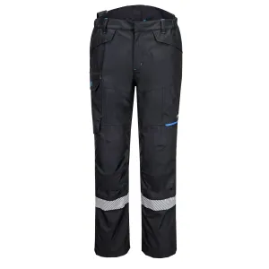 WX3 Modaflame Regen+ FR Shell Broek Zwart voorkant