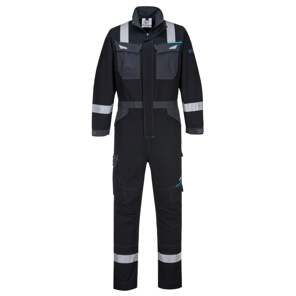 WX3 FR Modaflame Overall Zwart voorkant