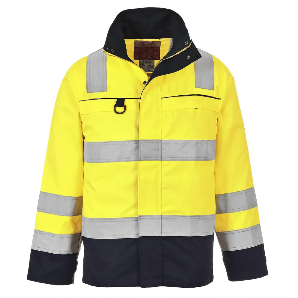 Hi-Vis Multi-Norm Jack Geel/marine voorkant