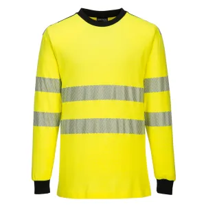PW3 Modaflame gebreid Hi-Vis FR T-shirt met lange mouwen