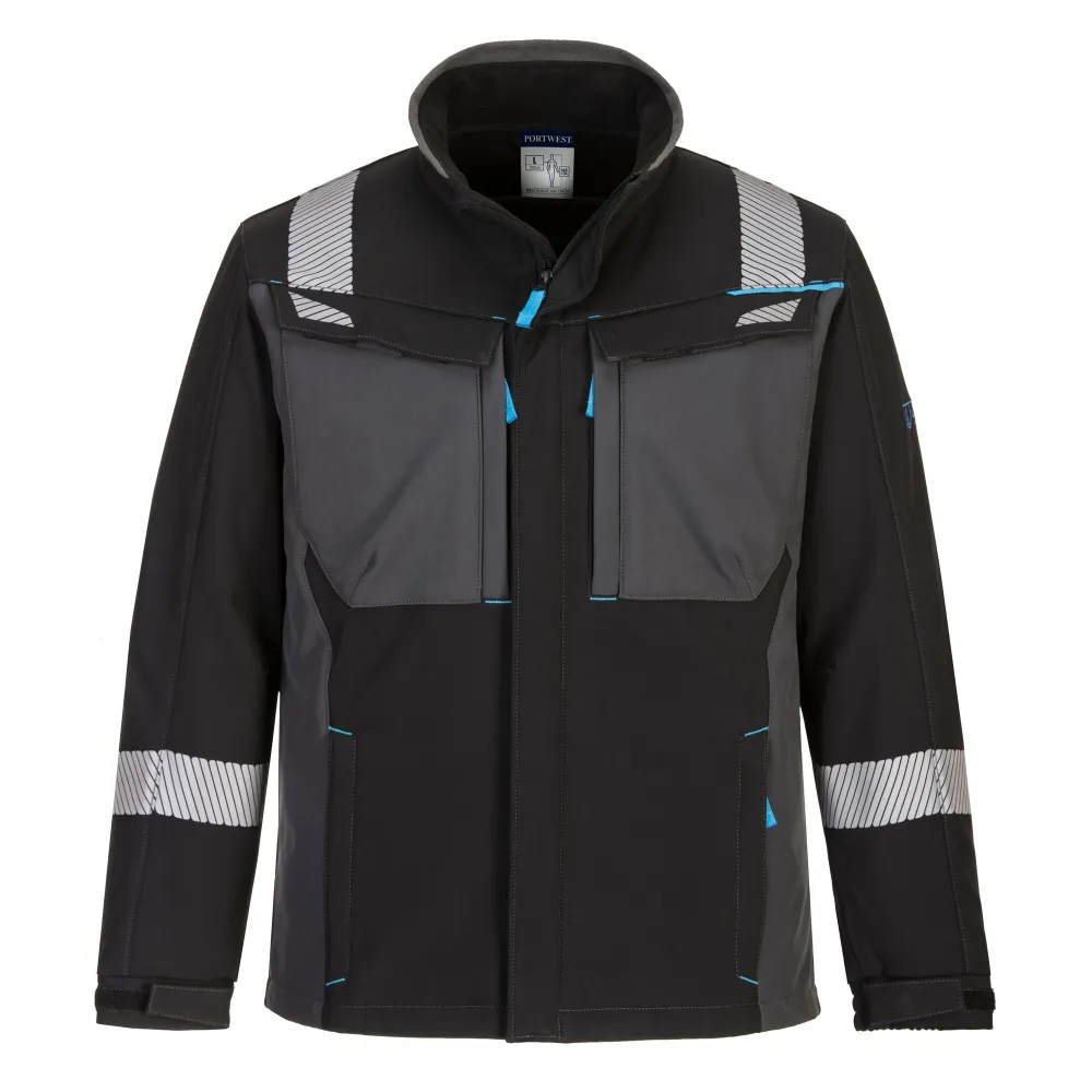 WX3 FR Modaflame Softshell Zwart voorkant
