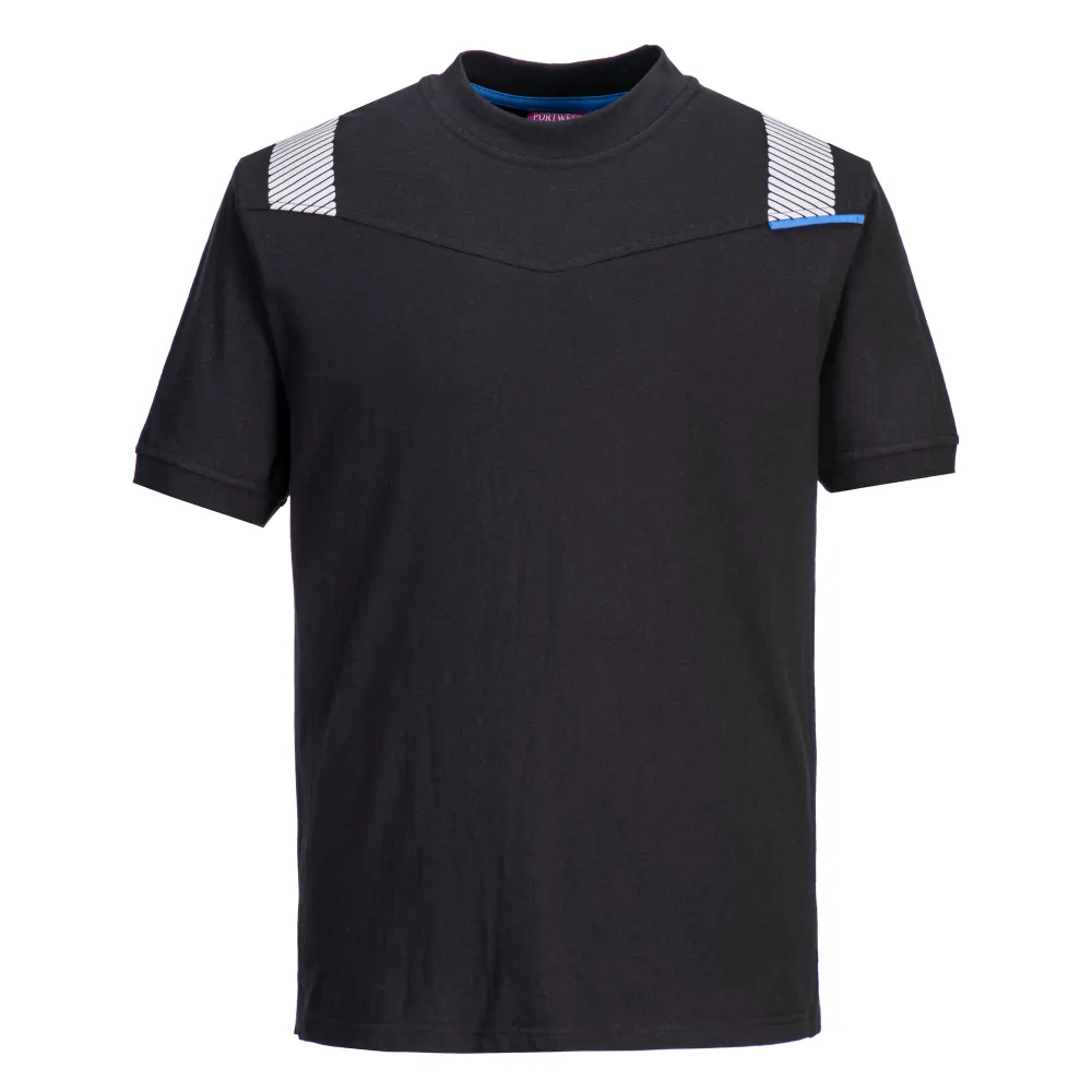 WX3 Vlamvertragend T-Shirt Zwart voorkant