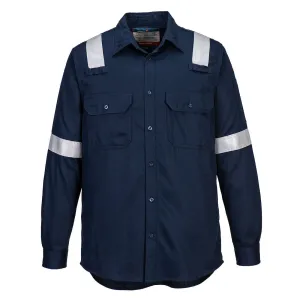 FR lichtgewicht Antistatisch Shirt Marine voorkant