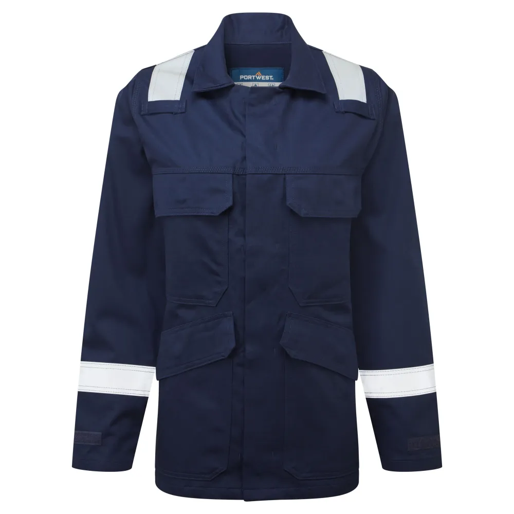 Bizflame Work FR Dames Jack Donker marine voorkant