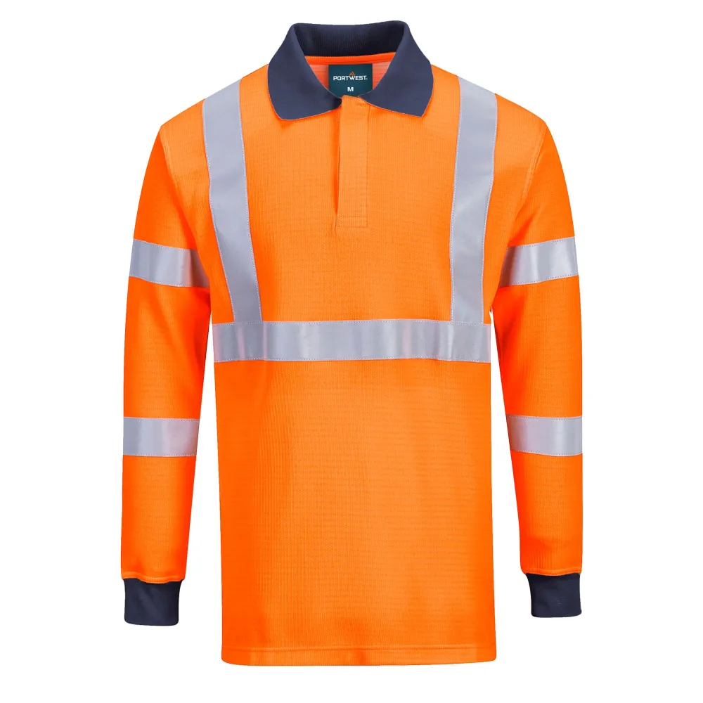 FR Modaflame HVO Poloshirt Oranje voorkant