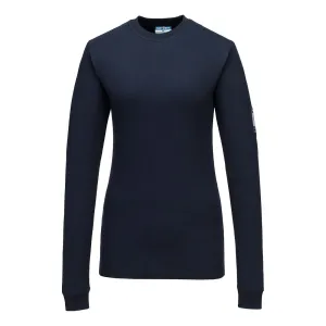 Modaflame FR Dames T-shirt met lange mouwen Donker marine voorkant