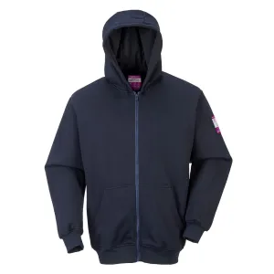 FR Modaflame Sweatshirt met rits en capuchon Marine voorkant