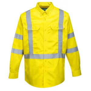 Bizflame 88/12 FR Hi-Vis-shirt Geel voorkant