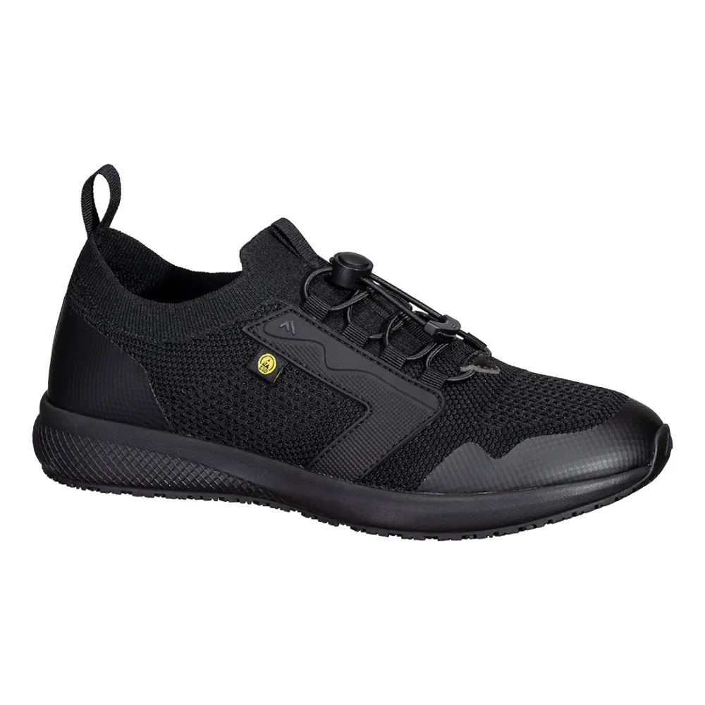 Textiel trainer O1 ESD SR Zwart voorkant