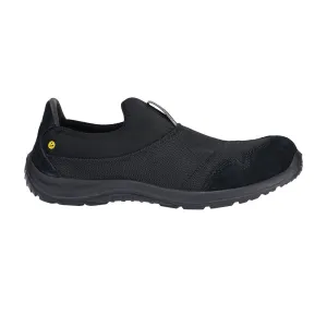 Steel Textiel slip on Schoen S1P SR FO ESD Zwart voorkant