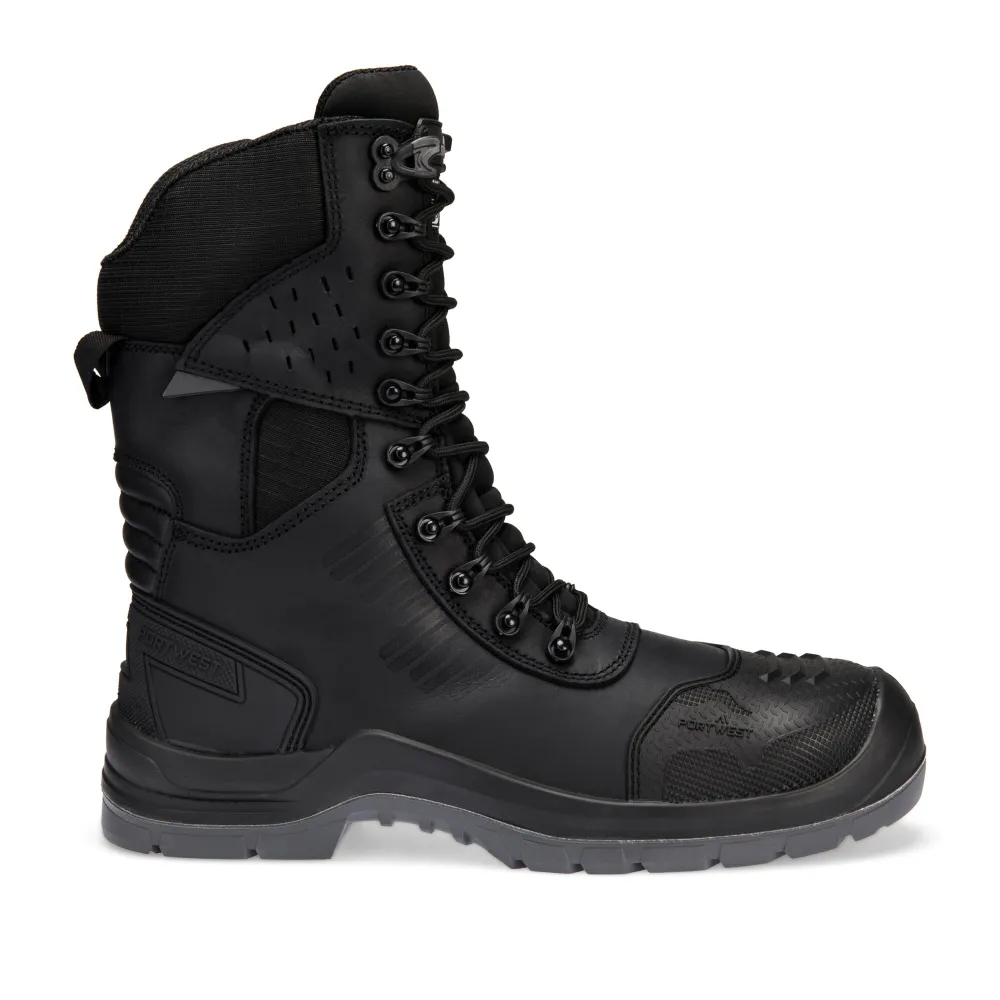 Samengesteld leder Hoge schoen S7L HRO M CI LG SC AN SR FO Zwart voorkant