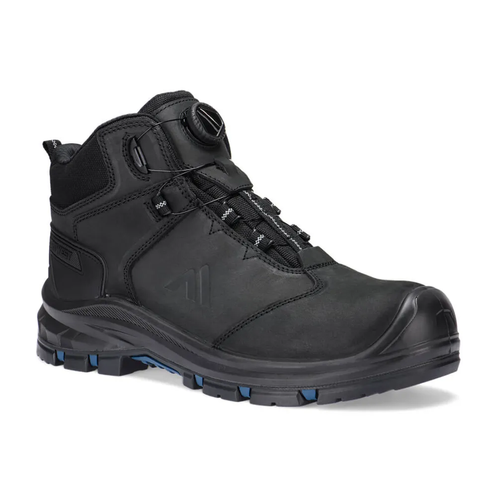Samengesteld draadleder schoen S7S HRO FO SC LG SR Zwart voorkant