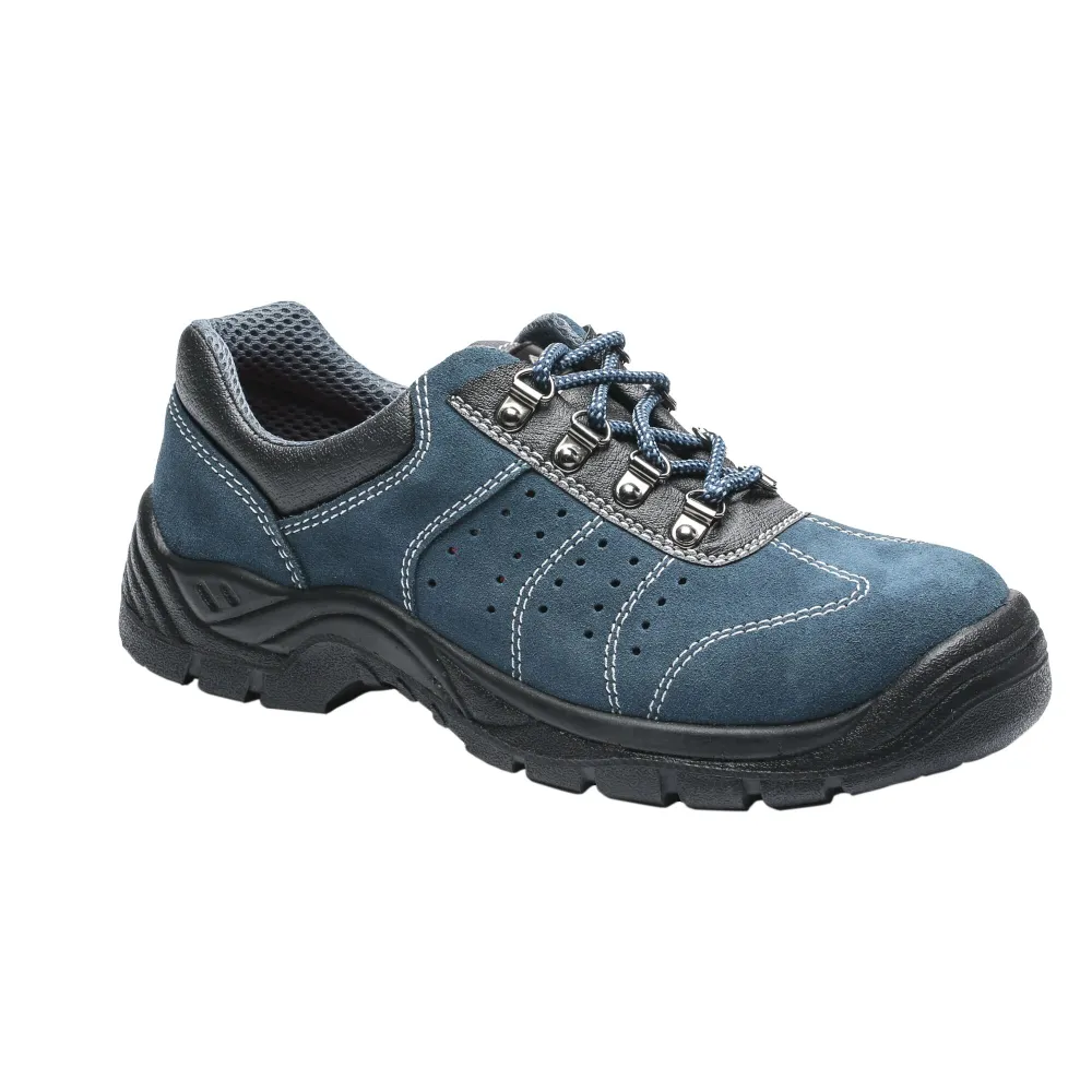 Steelite Geperforeerde trainer S1P Blauw voorkant