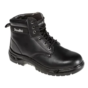 Steelite schoen hoog S3 Zwart voorkant
