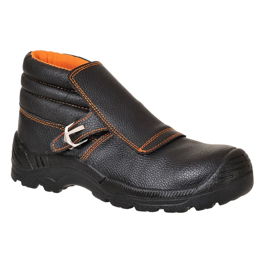 Portwest Compositelite Lassschoen half hoog S3L HRO SR FO Zwart voorkant