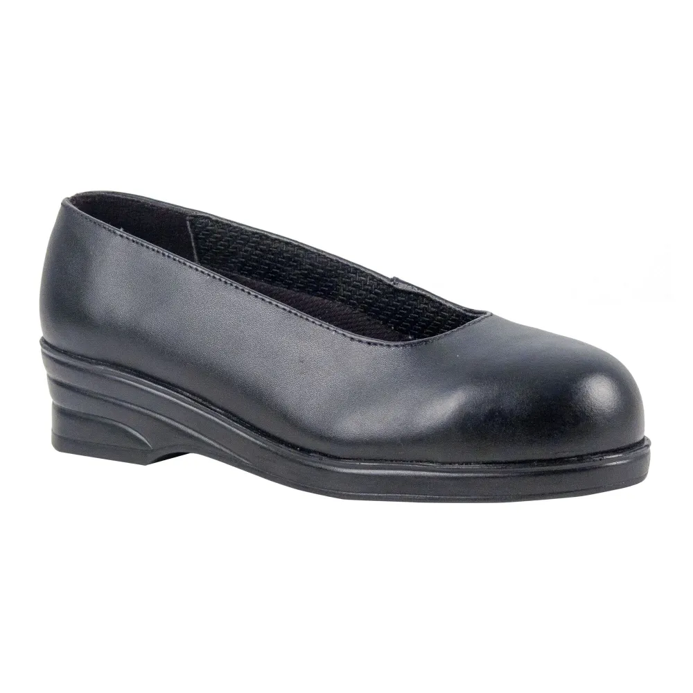 Steelite Dames 'Court' schoen S1 Zwart voorkant