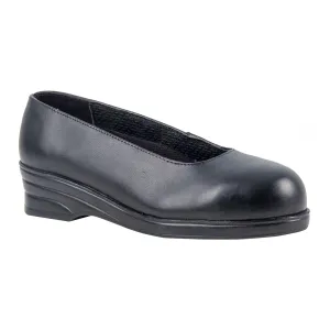 Steelite Dames 'Court' schoen S1 Zwart voorkant